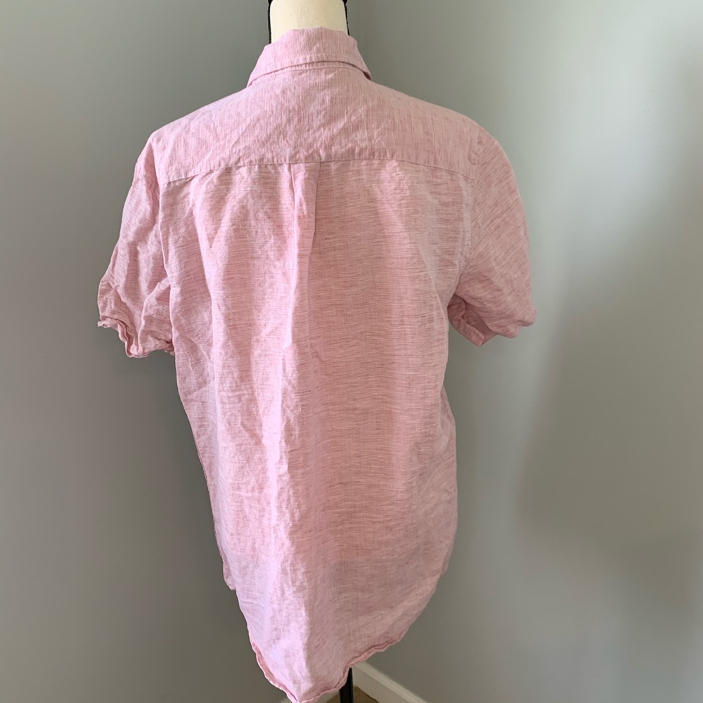 Men’s short sleeve button down linen shirt - Picture 5 of 7